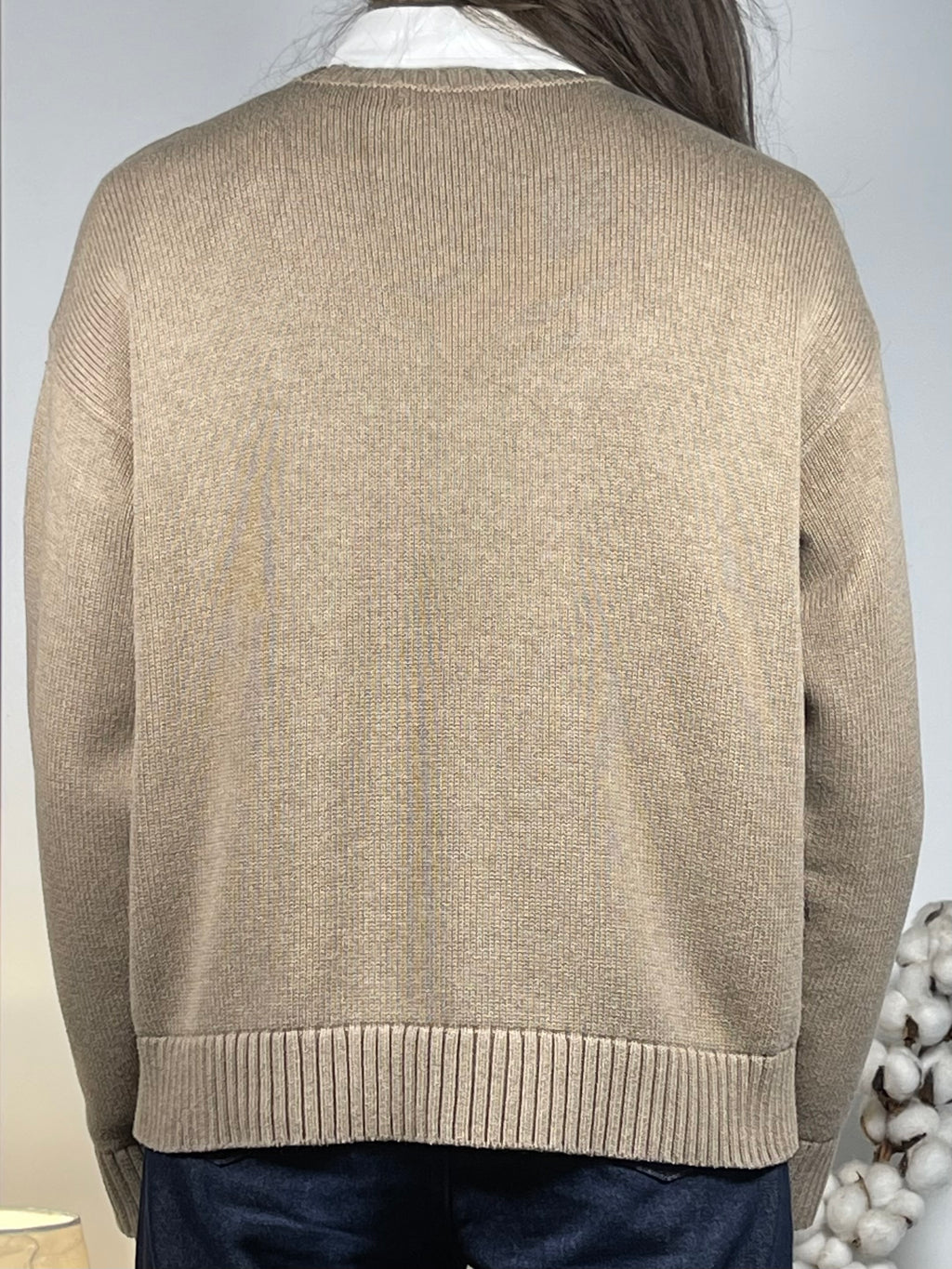 Lauren Ralph Lauren English Setter Intarsia-Knit Cotton Sweater L