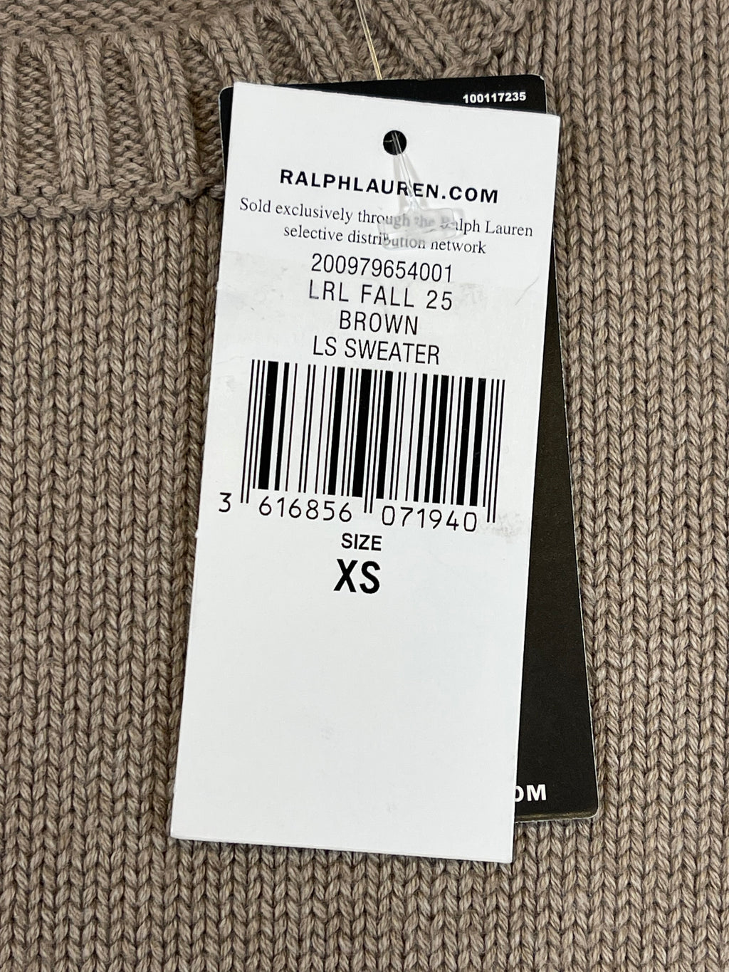 Lauren Ralph Lauren English Setter Intarsia-Knit Cotton Sweater XS