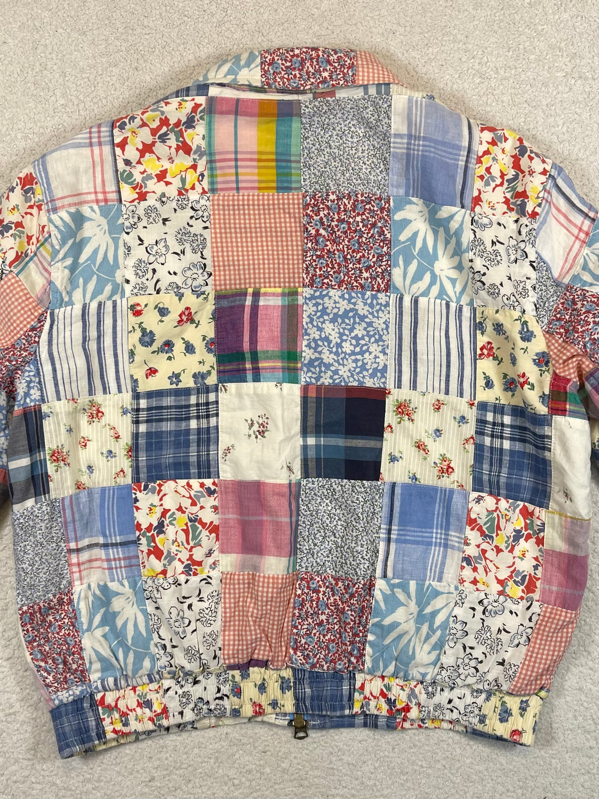 Polo Ralph Lauren Floral Patchwork Cotton & Linen Windbreaker Jacket