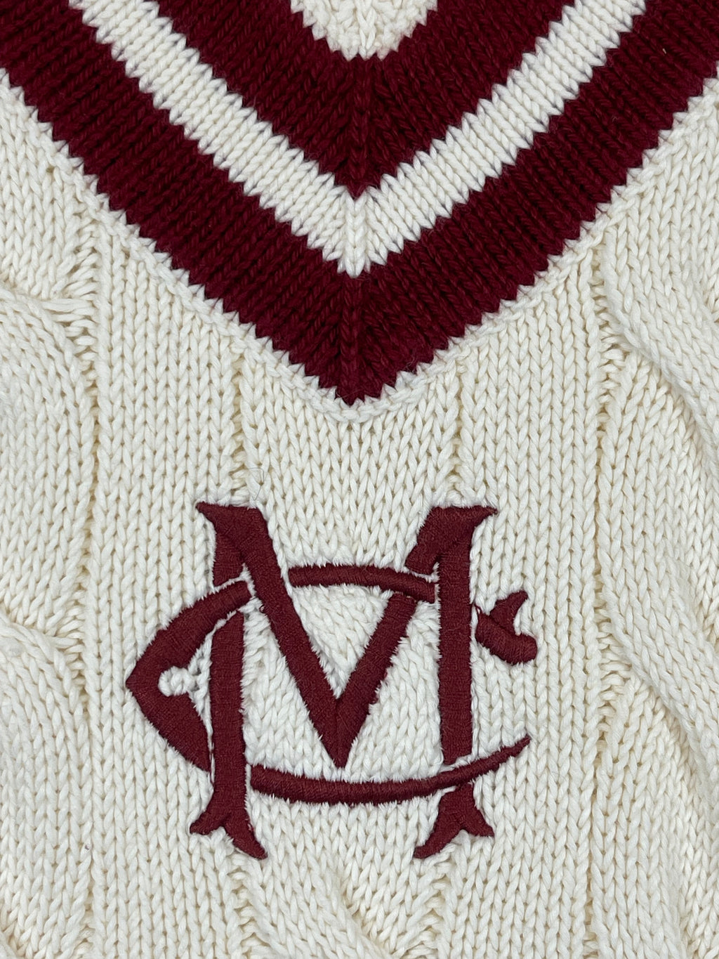 Polo by Ralph Lauren Morehouse College Cable-Knit Cotton Cricket Sweater XL