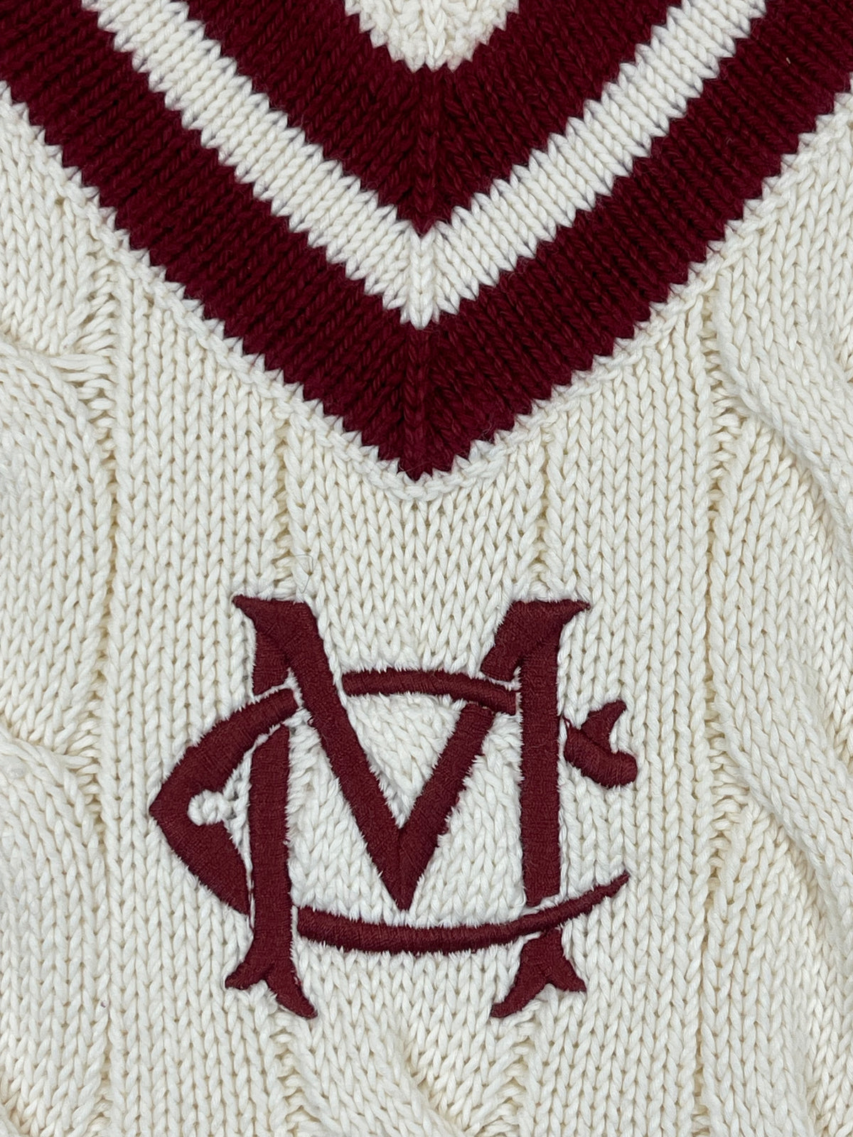 Polo by Ralph Lauren Morehouse College Cable-Knit Cotton Cricket Sweater XL