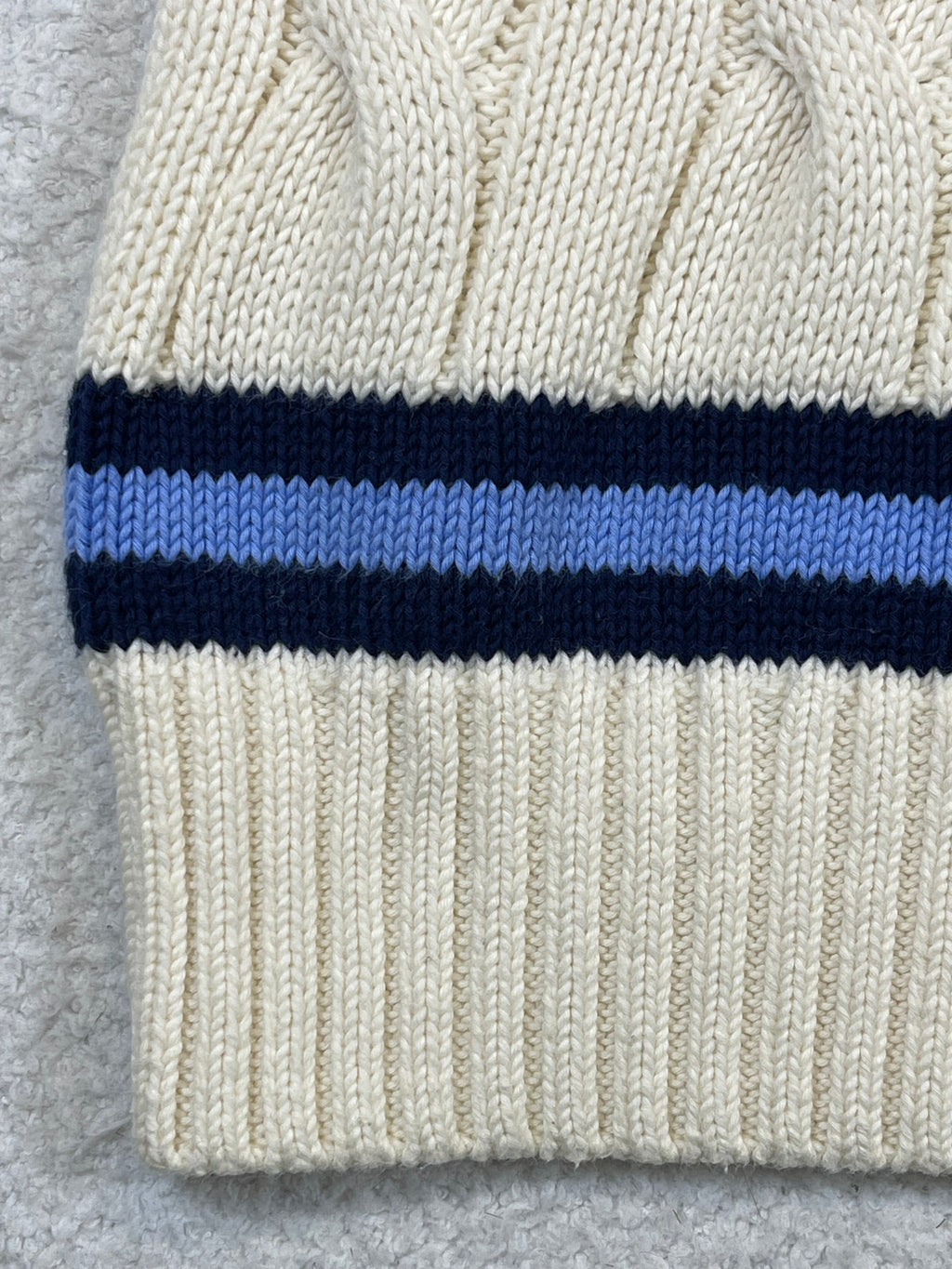 Polo by Ralph Lauren Iconic Cable-Knit Cotton Cricket Sweater M