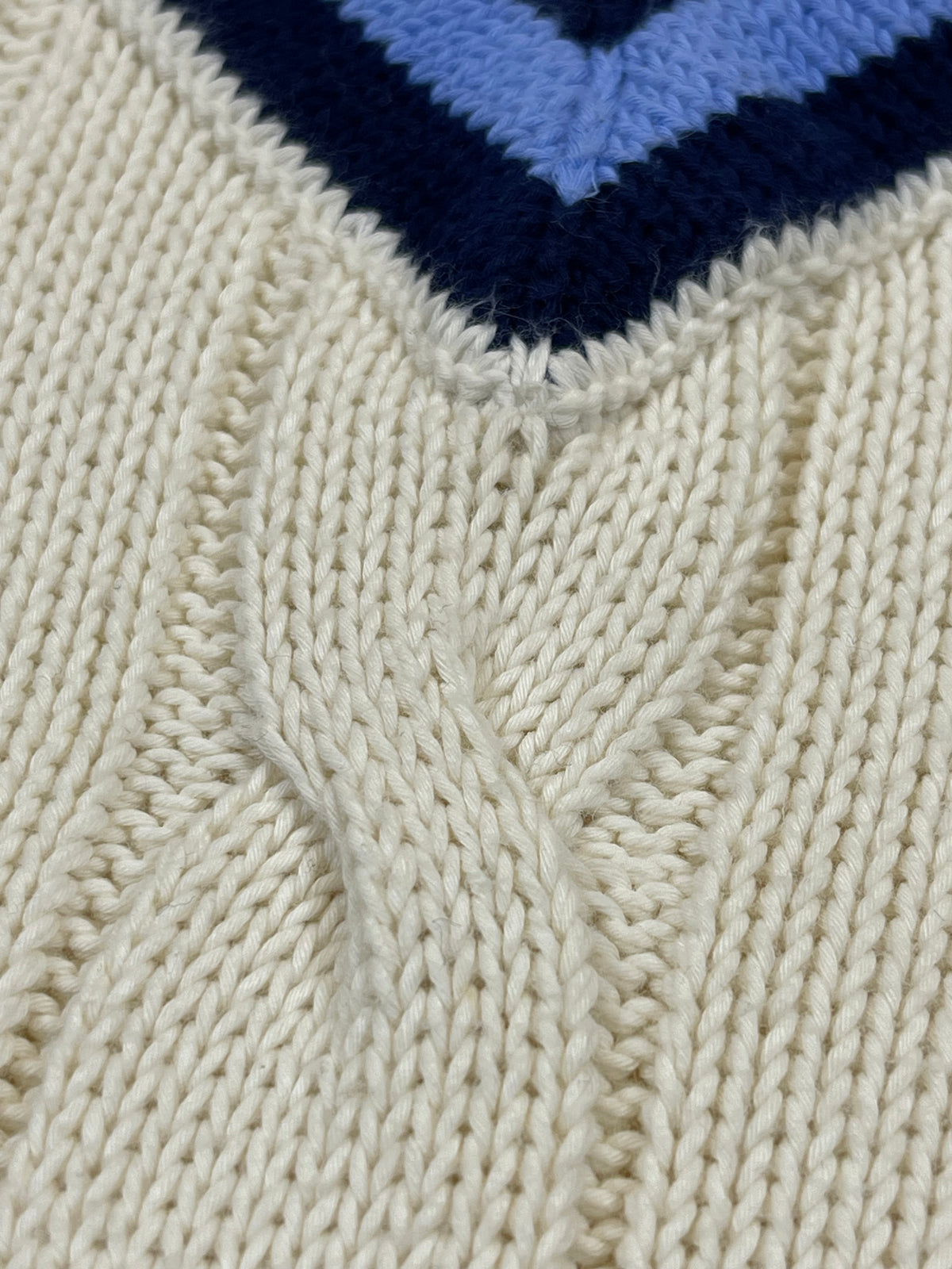 Polo by Ralph Lauren Iconic Cable-Knit Cotton Cricket Sweater M