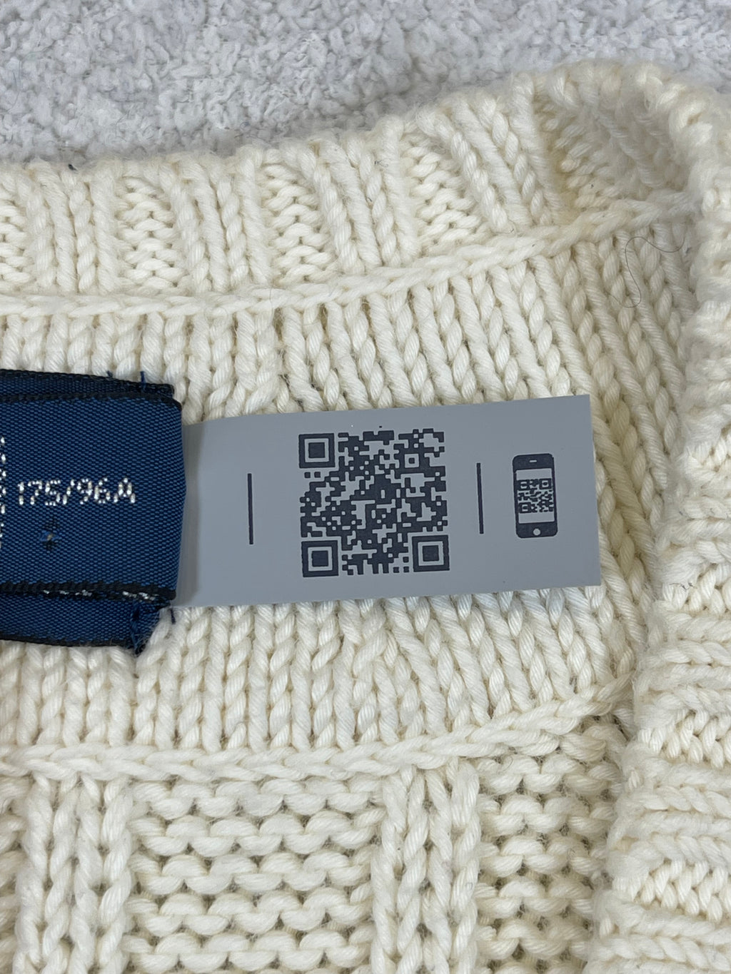 Polo by Ralph Lauren Iconic Cable-Knit Cotton Cricket Sweater M