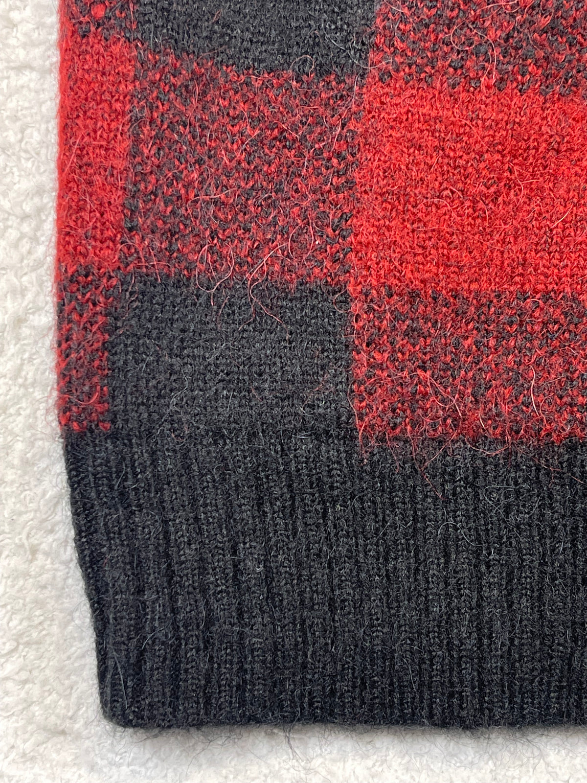 Polo Ralph Lauren Moose & Buffalo Plaid Alpaca Wool-Blend Cardigan S