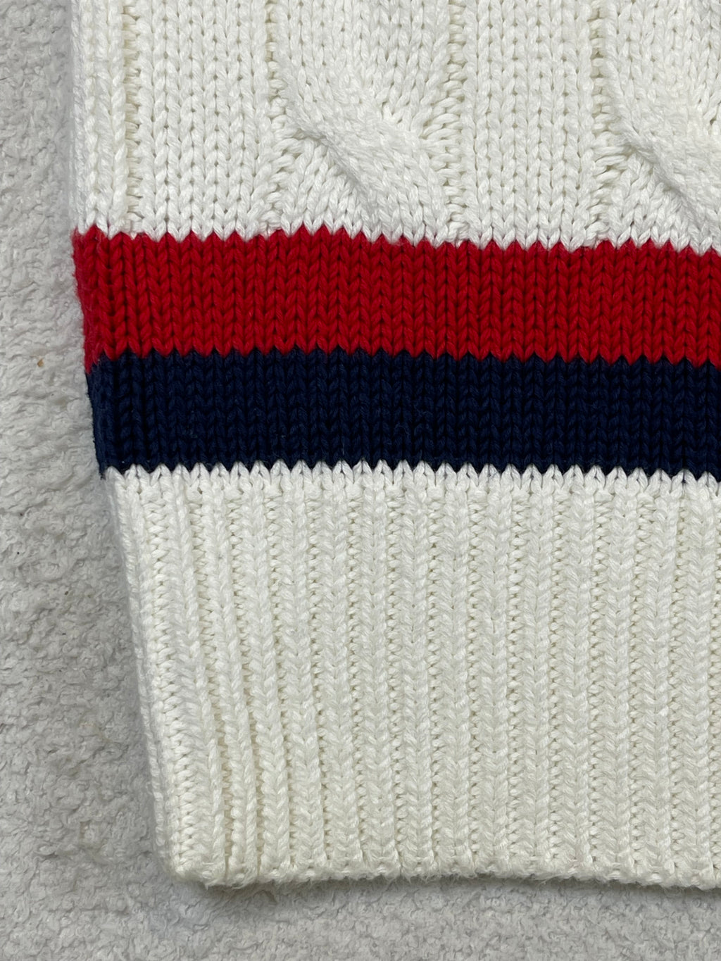 Polo Ralph Lauren R.L.F.C. Cable-Knit Cotton Cricket Sweater Vest XL