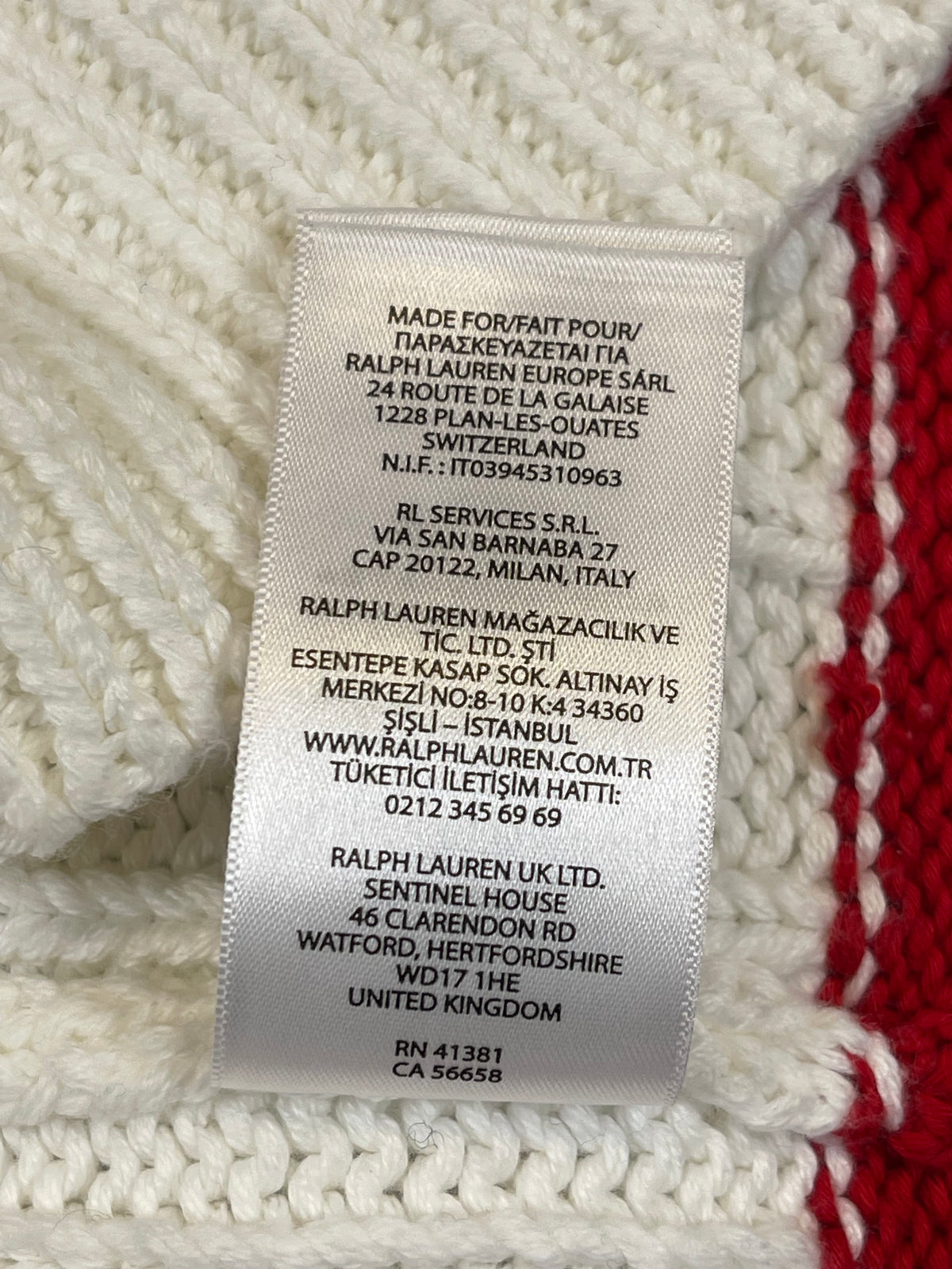 Polo Ralph Lauren R.L.F.C. Cable-Knit Cotton Cricket Sweater Vest XL
