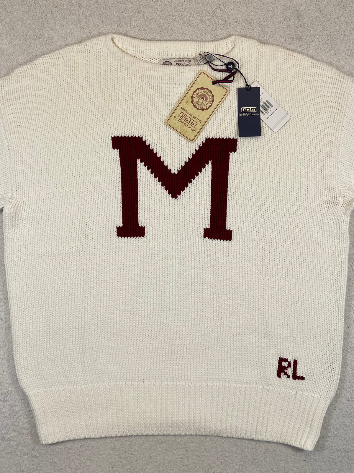 Polo by Ralph Lauren Limited-Edition Morehouse College Letter Cotton Sweater XL