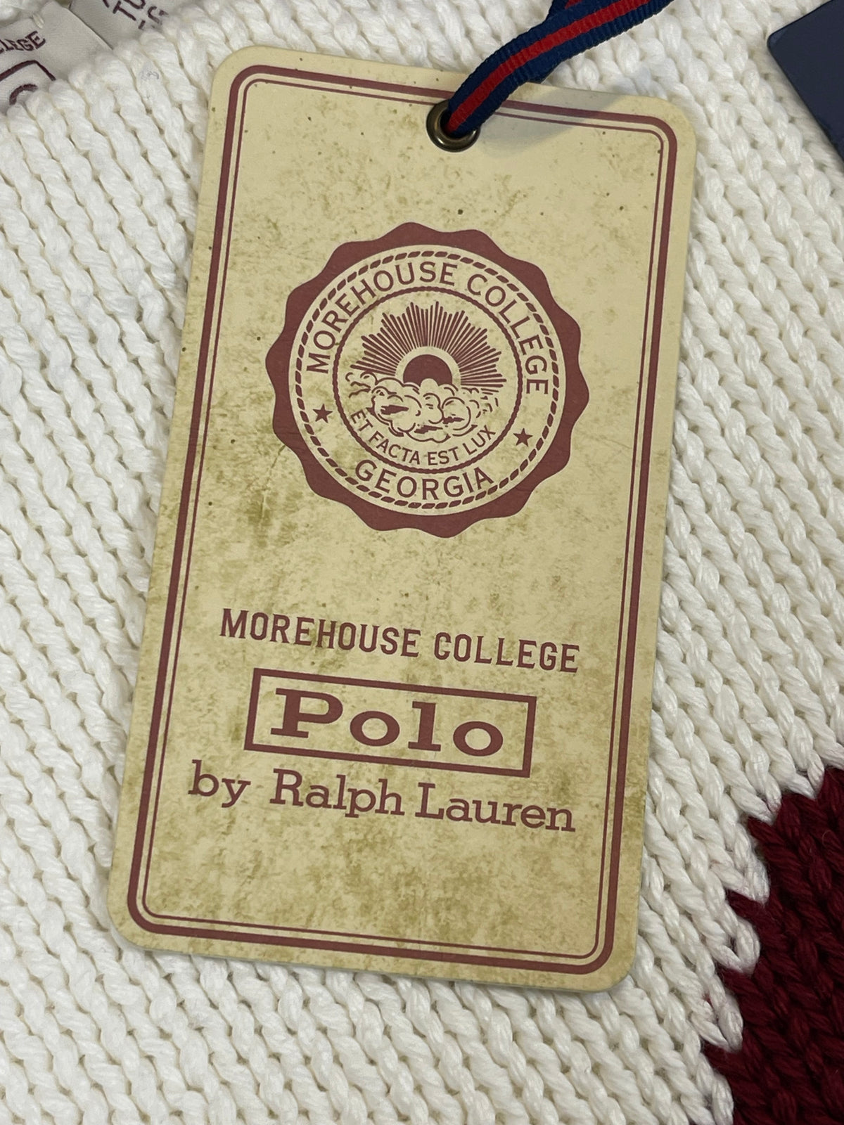 Polo by Ralph Lauren Limited-Edition Morehouse College Letter Cotton Sweater XL