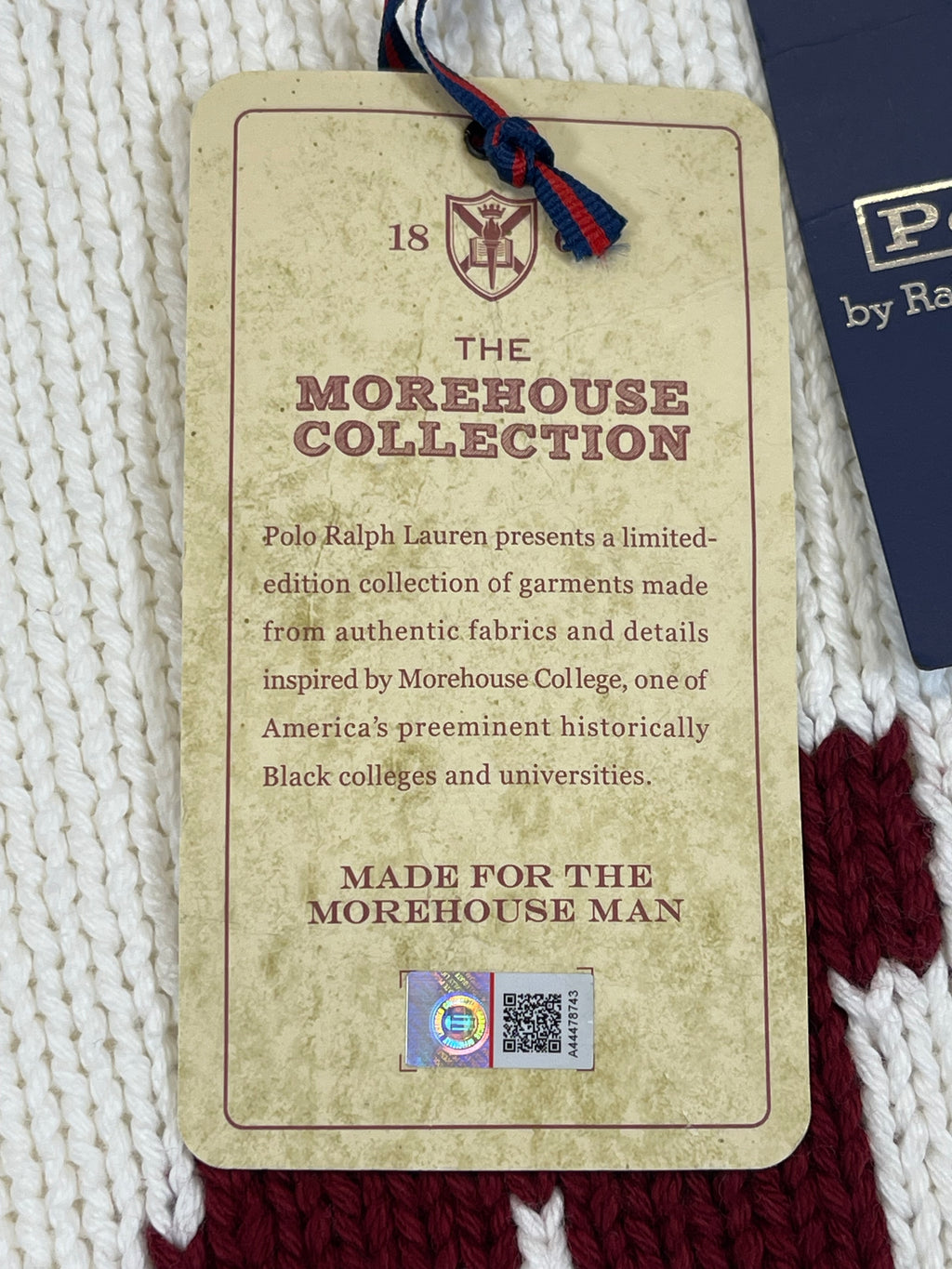 Polo by Ralph Lauren Limited-Edition Morehouse College Letter Cotton Sweater XL