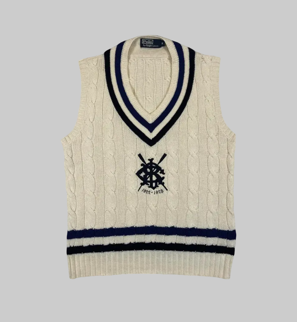 Cotton and cashmere cricket tank top