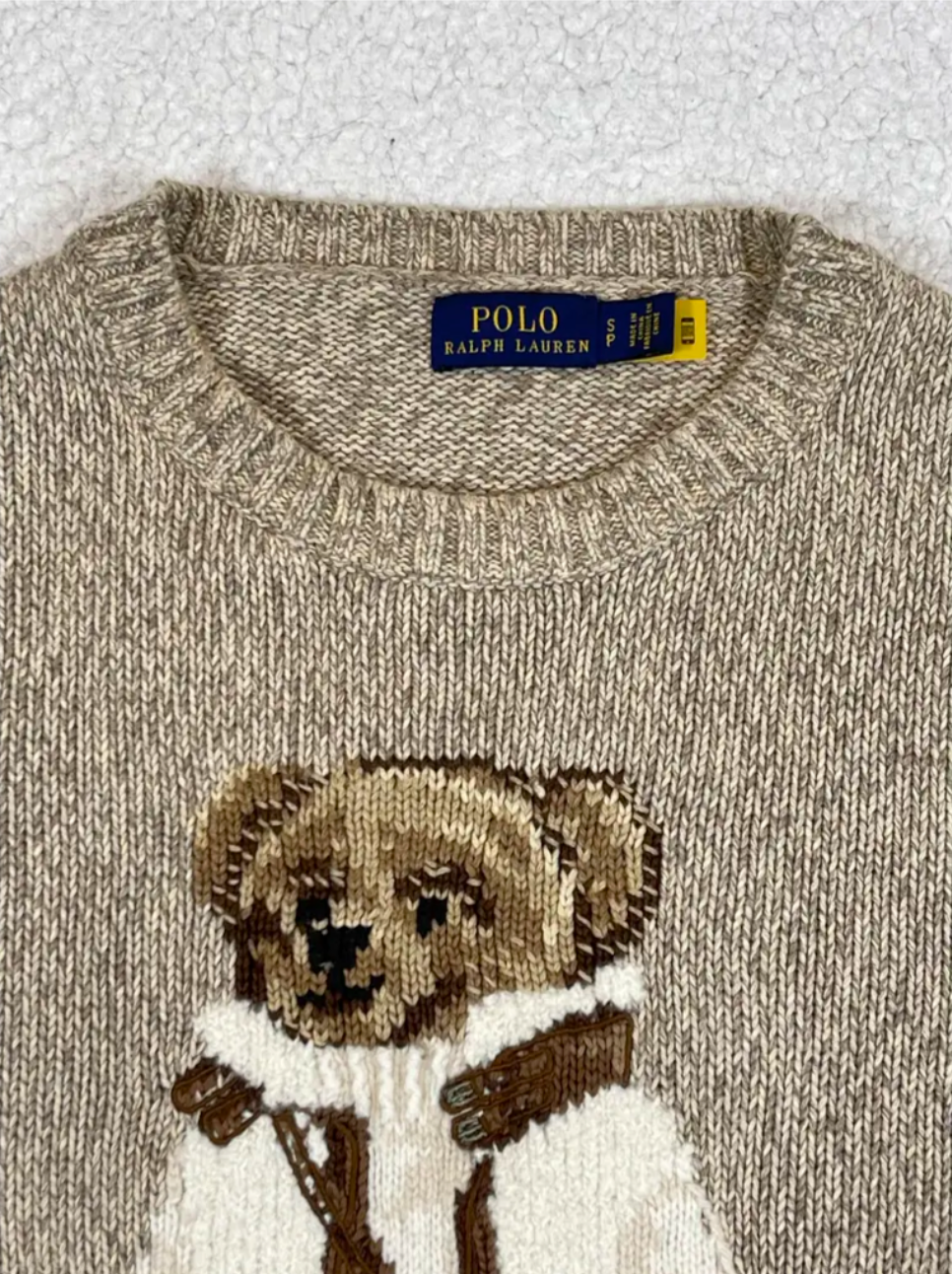 Pull en laine mélangée Polo Bear