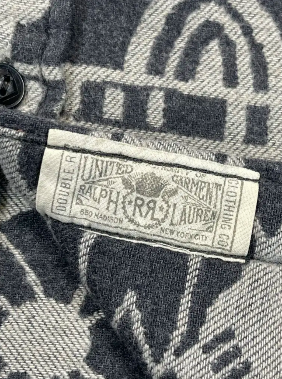 RRL Double RL Ralph Lauren Jacquard-Workwear-Overshirt