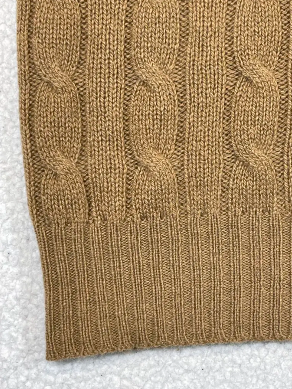 Iconic cable-knit cashmere sweater