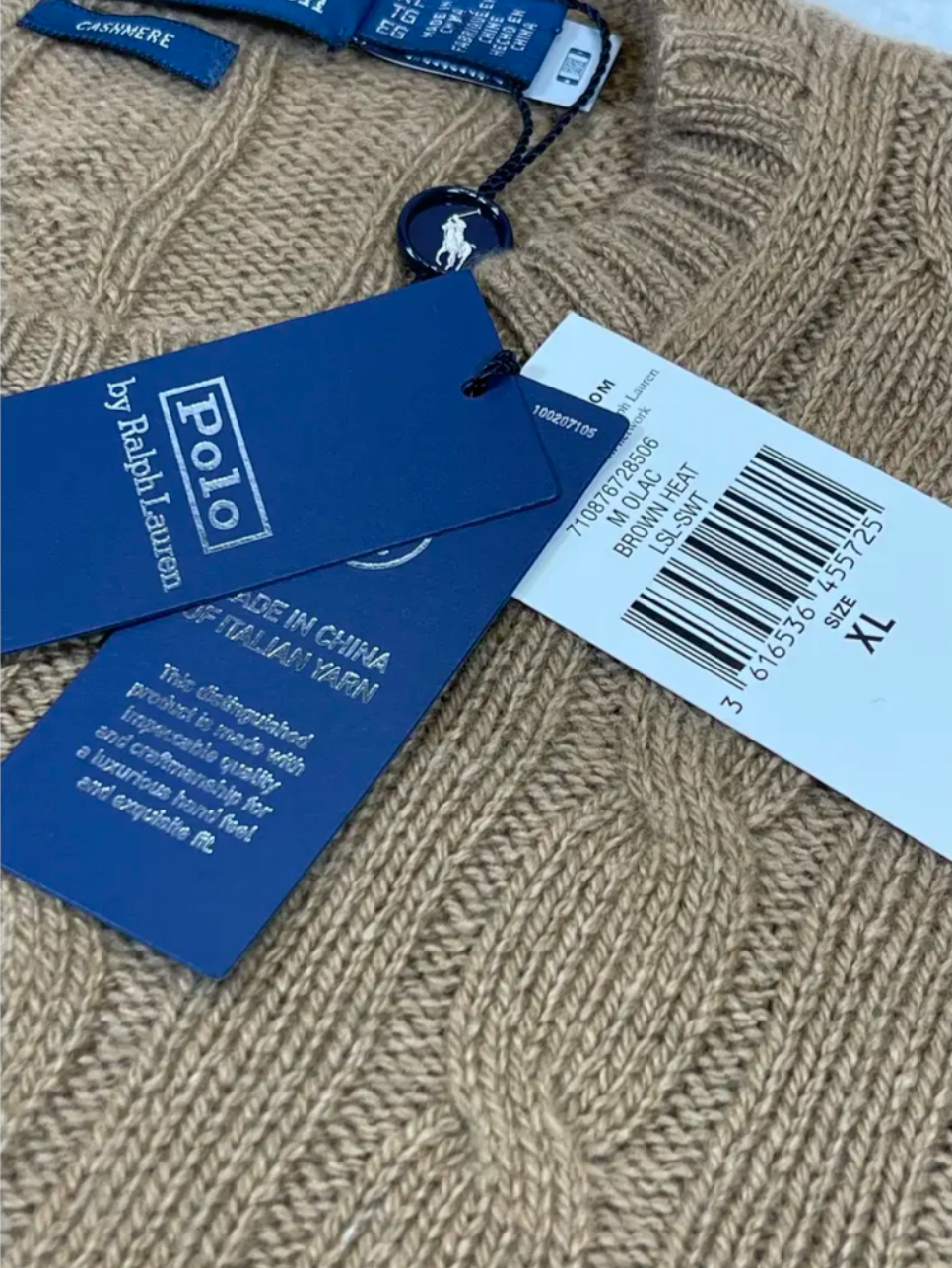 Iconic cable-knit cashmere sweater