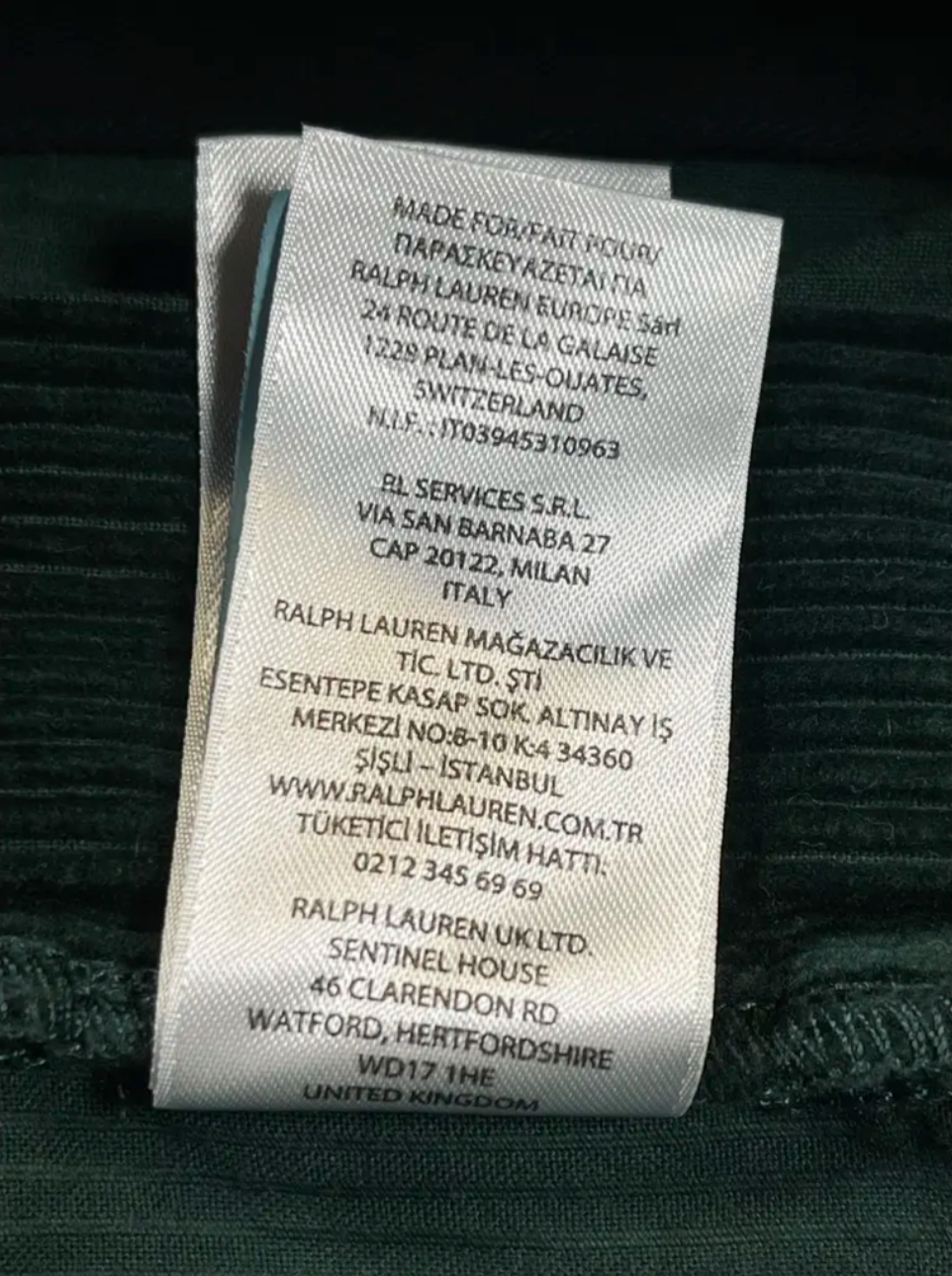 Polo Prepster Relaxed Fit Kordhose