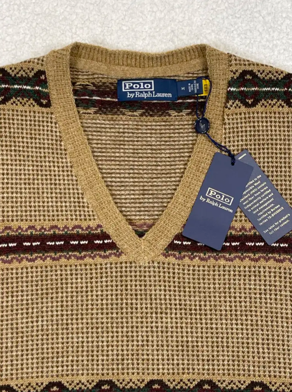 Fair Isle Wool Tank Top