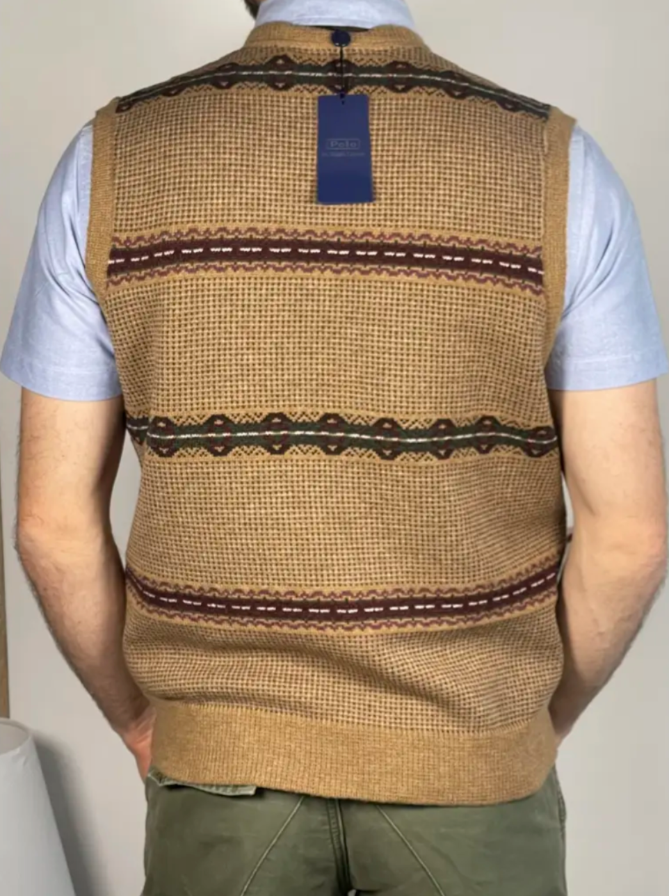 Fair Isle Wool Tank Top