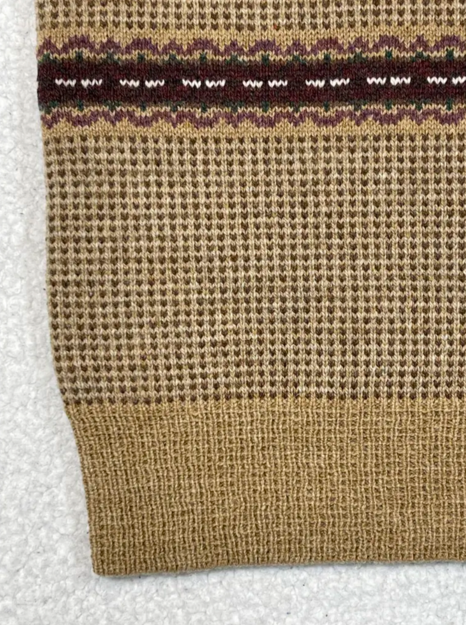 Débardeur en laine Fair Isle