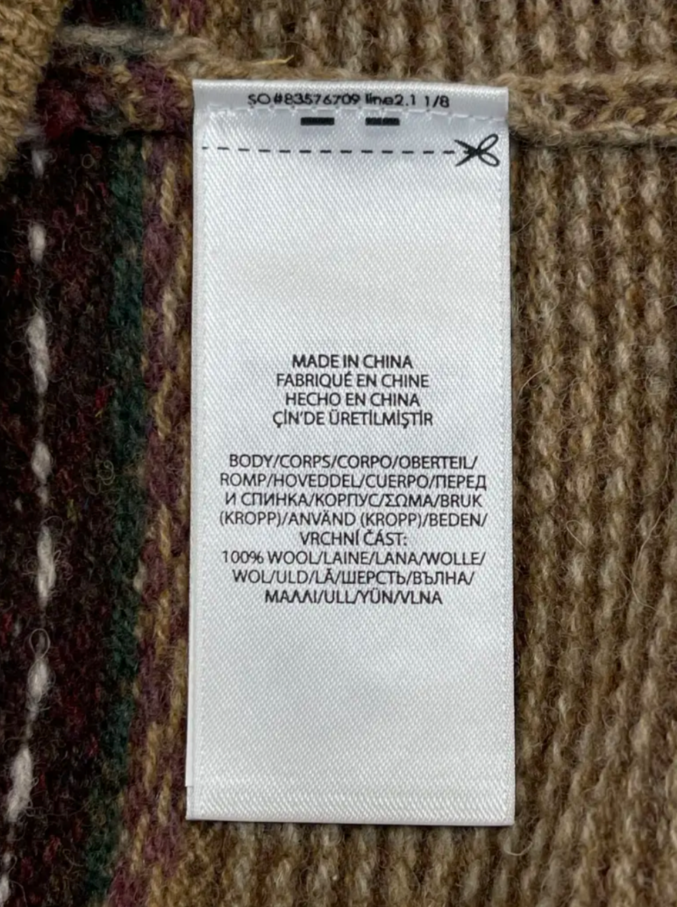 Débardeur en laine Fair Isle