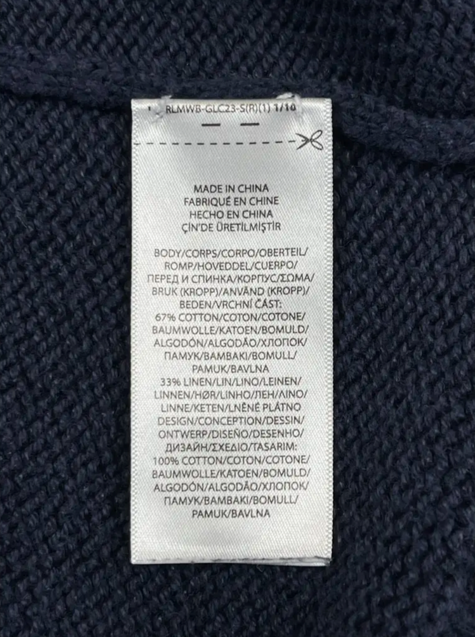 Kultiger Polo Bear Pullover aus Baumwolle und Leinen