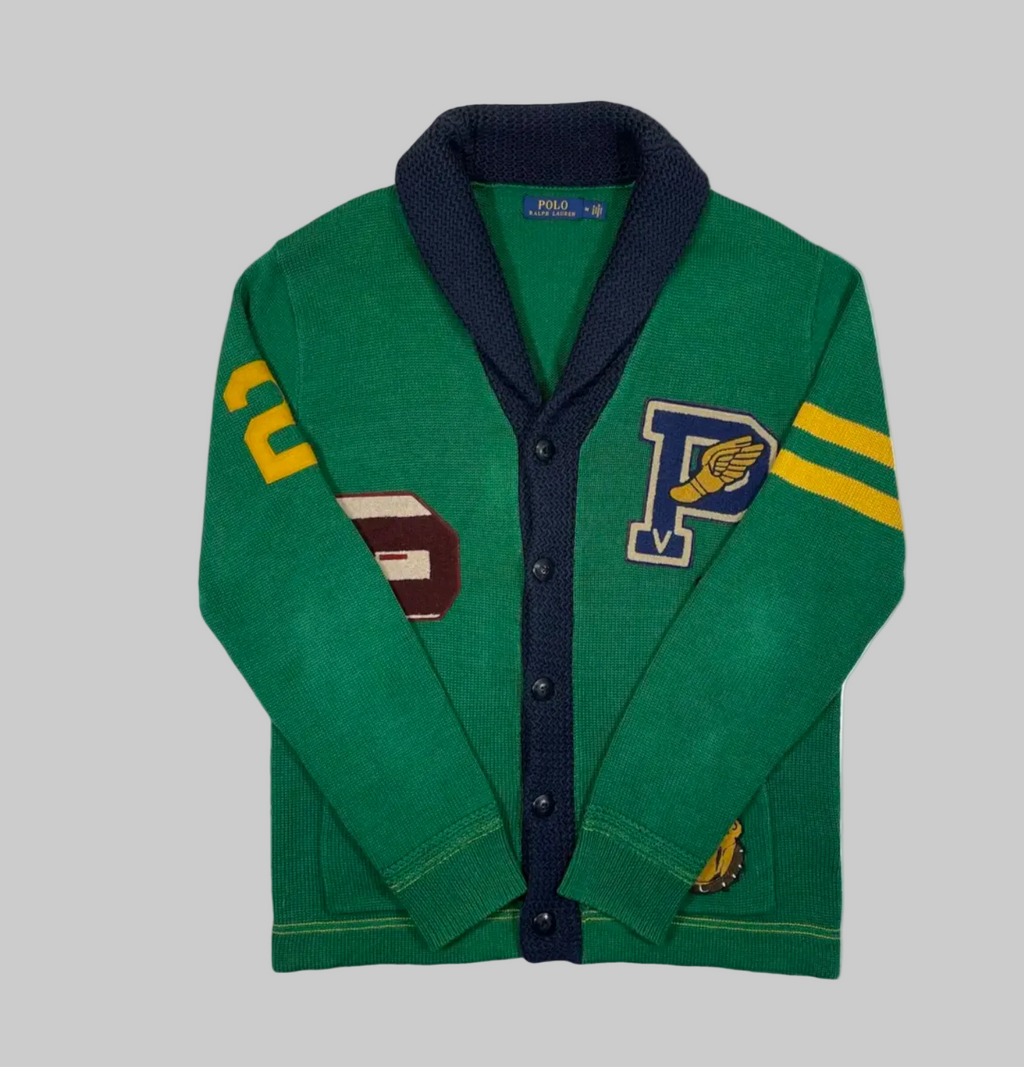 Polo Ralph Lauren Baumwoll-Cardigan im Letterman-Stil