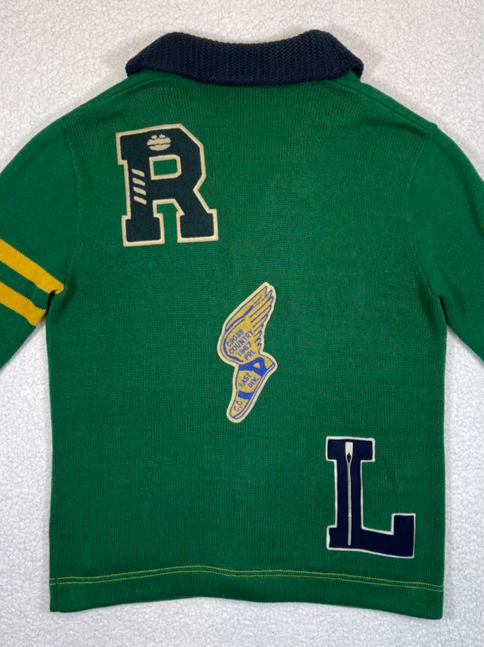 Polo Ralph Lauren Baumwoll-Cardigan im Letterman-Stil