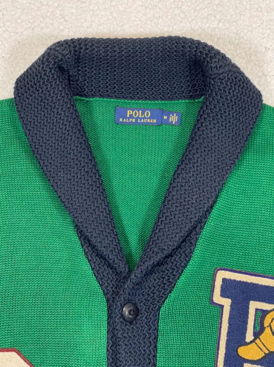 Polo Ralph Lauren Baumwoll-Cardigan im Letterman-Stil