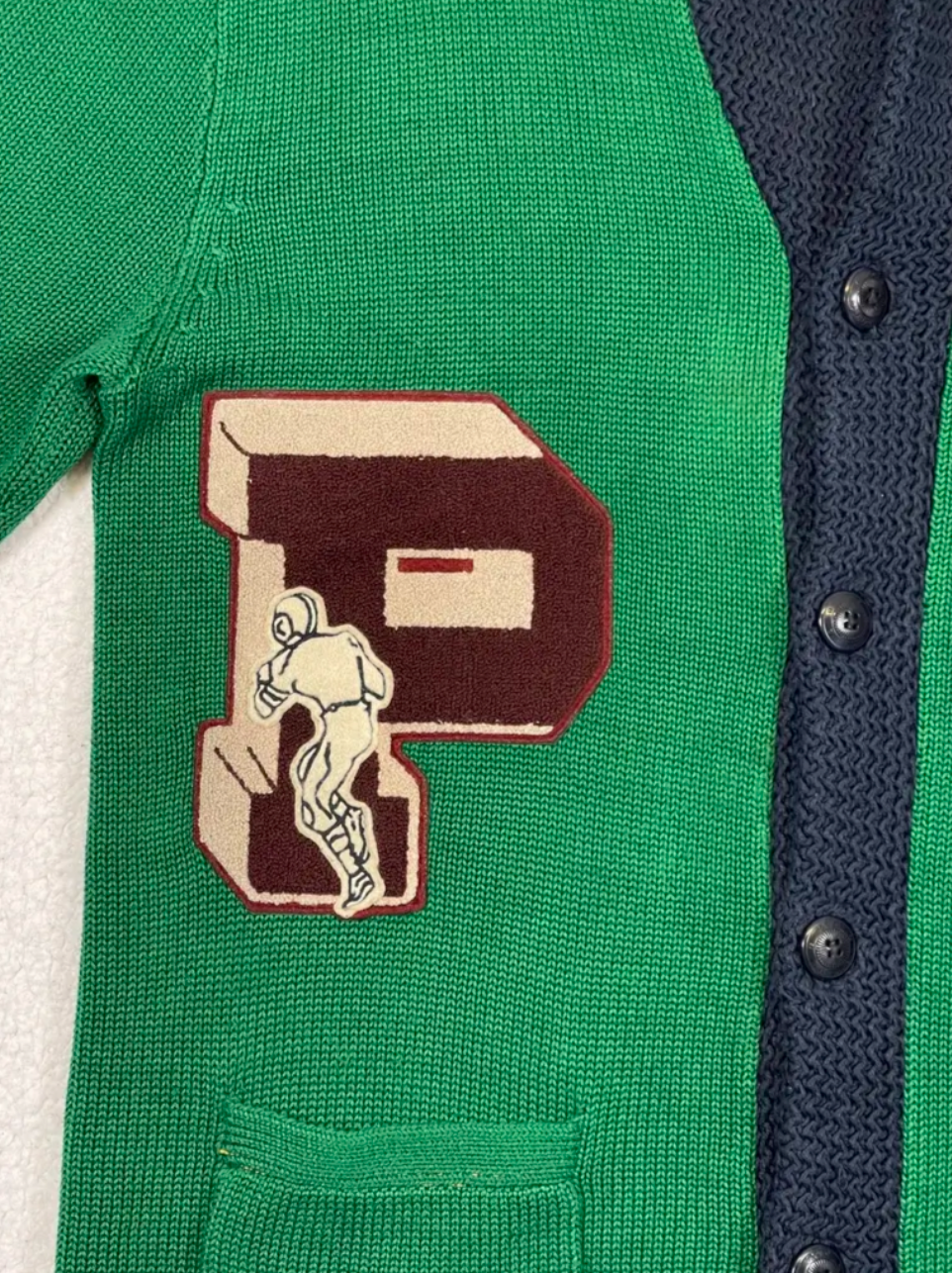 Polo Ralph Lauren Baumwoll-Cardigan im Letterman-Stil