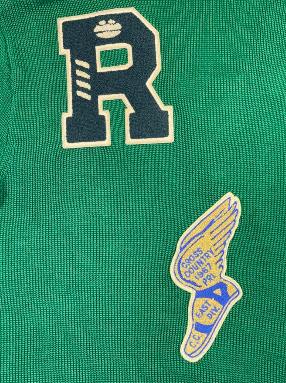 Polo Ralph Lauren Baumwoll-Cardigan im Letterman-Stil
