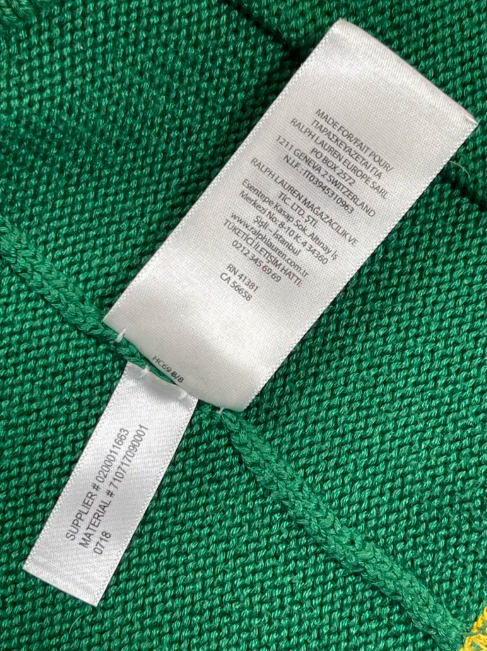 Polo Ralph Lauren Baumwoll-Cardigan im Letterman-Stil