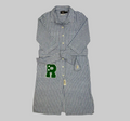 Double RL Ralph Lauren Striped Cotton & Linen Belted Shirt Dress
