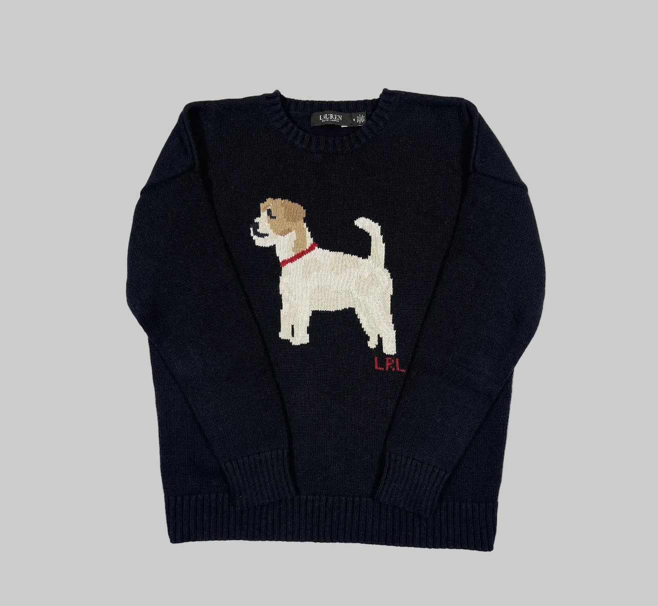 Lauren Ralph Lauren Jack Russell Intarsia Knit Sweater (2023)