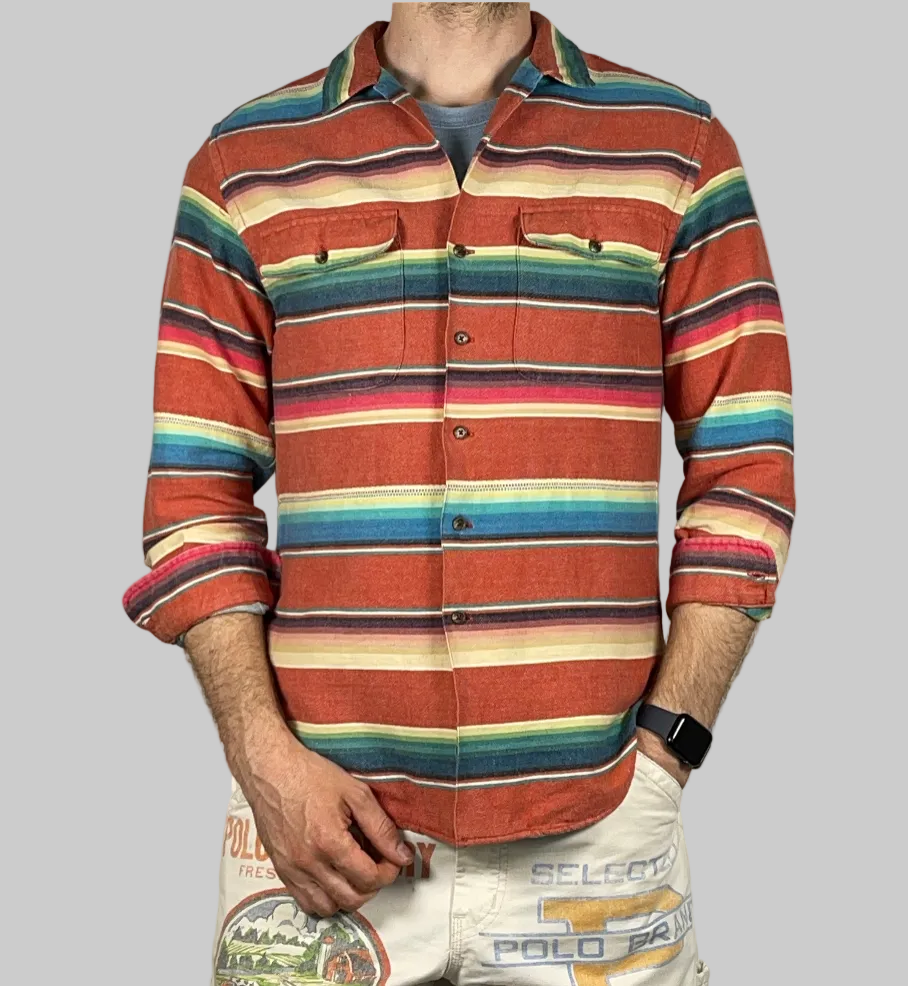 Ralph Lauren Aztec Madras Safari Shirt (Vintage 90s)
