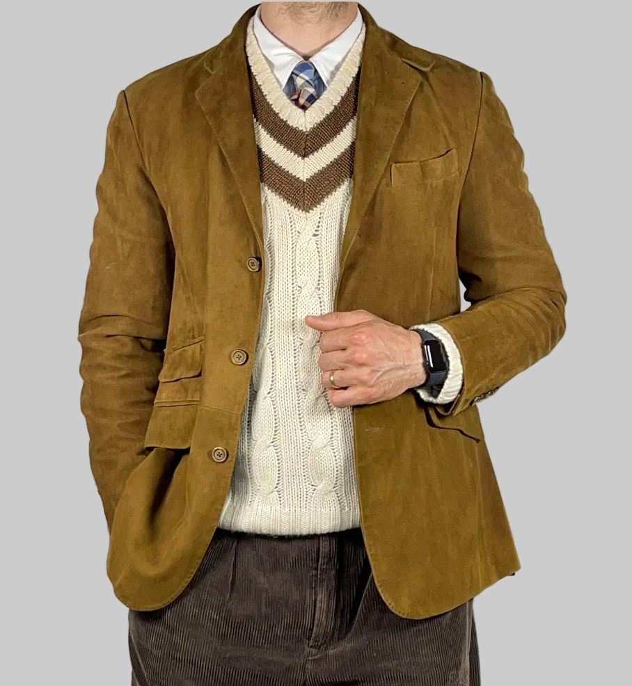 Polo Ralph Lauren Refined Goat Suede Blazer (Vintage 2000s)
