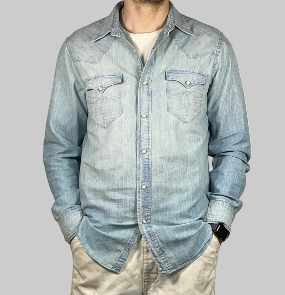 RRL Double RL Chambray Western Shirt – MGK Supply