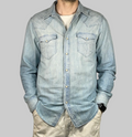 RRL Double RL Chambray Western Shirt