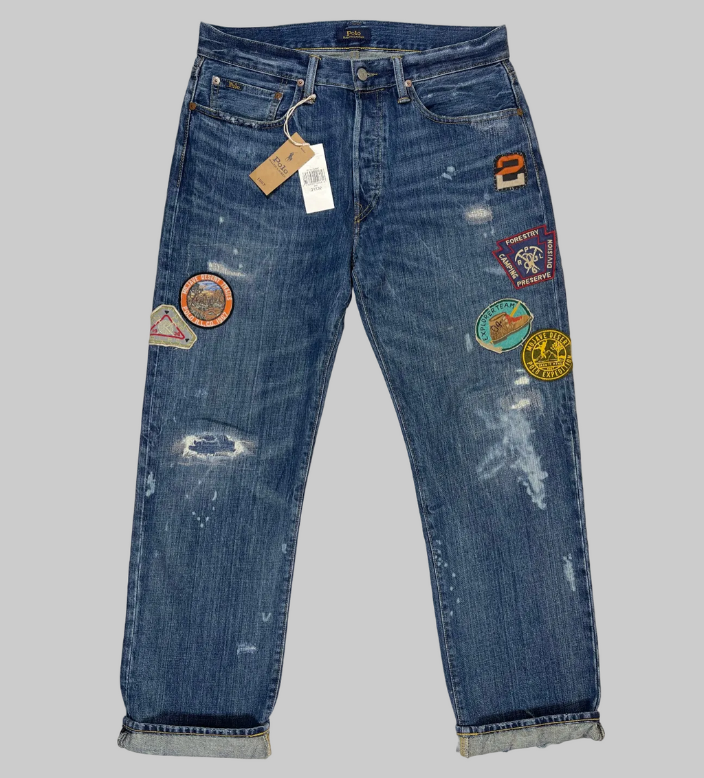 Polo Ralph Lauren Expedition Vintage Classic Fit Aged Denim Jeans (2022)