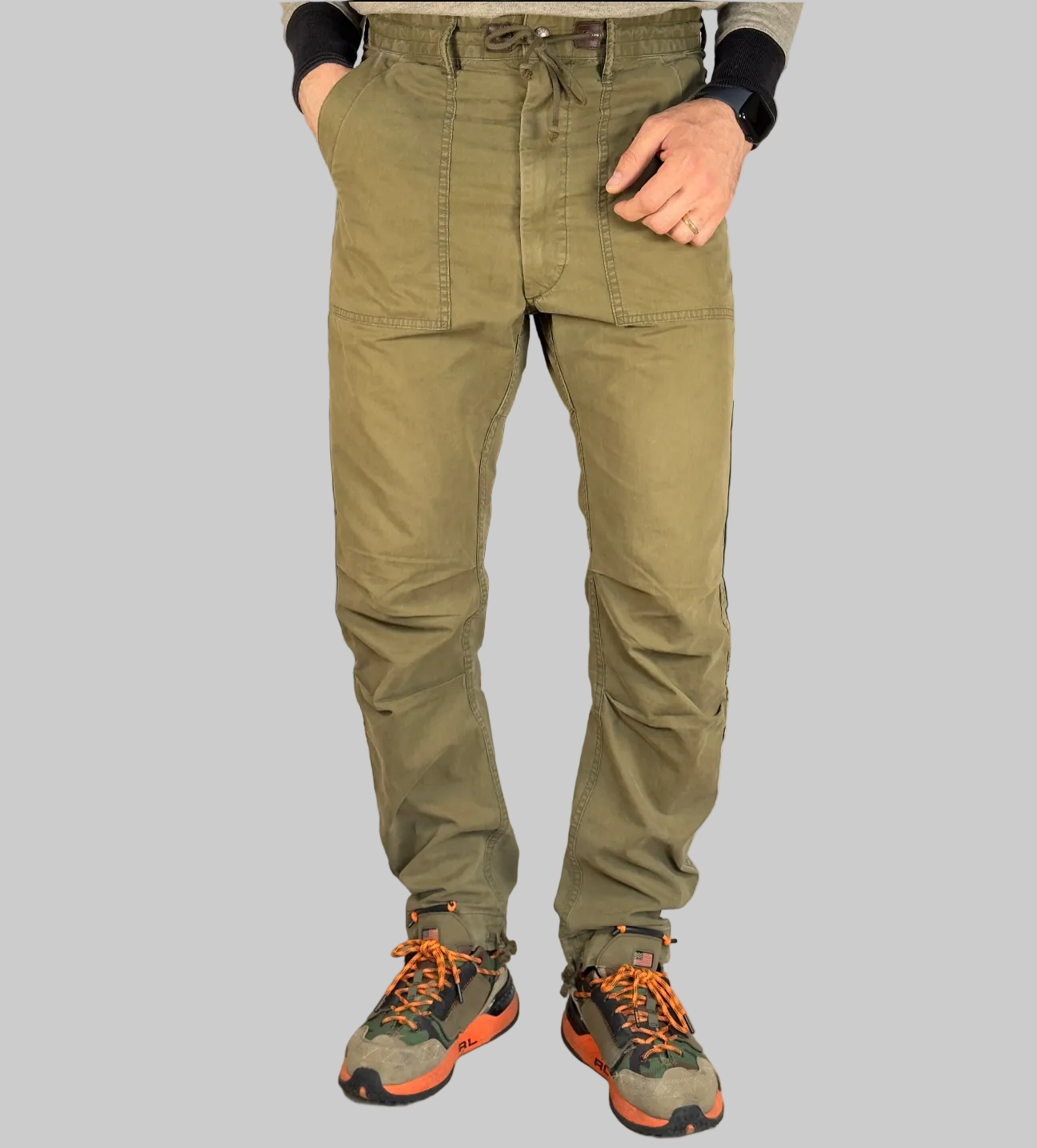 RRL Double RL Surplus Poplin Cargo Trousers