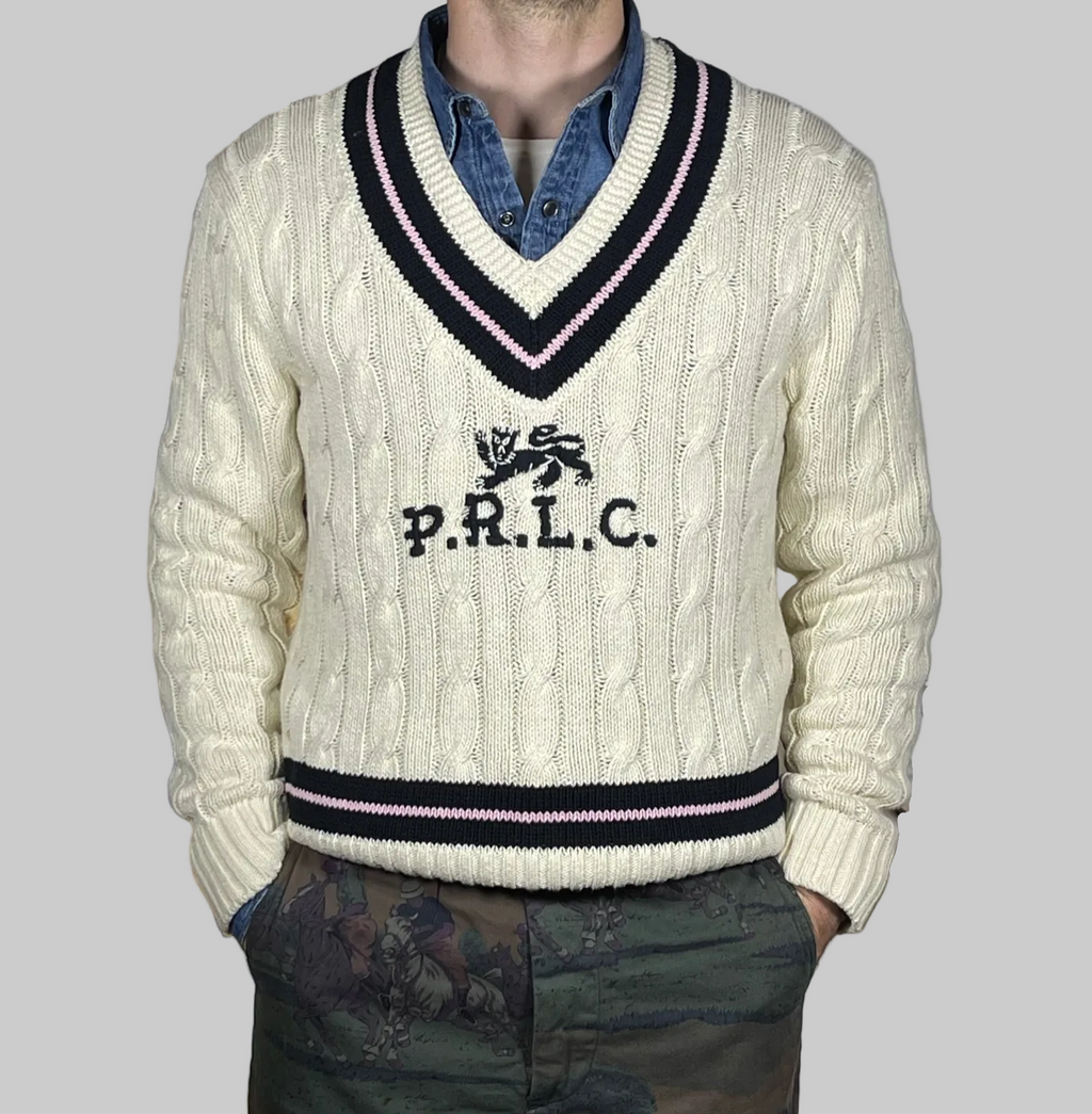 Polo Ralph Lauren P.R.L.C. Crest Cricket Sweater (Vintage)
