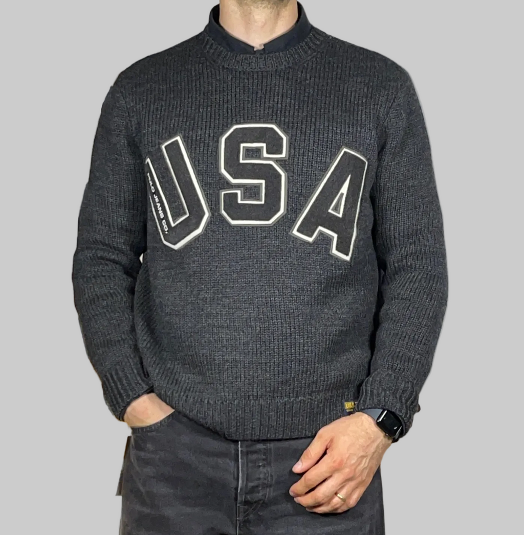 Polo Jeans Co. Ralph Lauren USA Wool Sweater (Vintage)