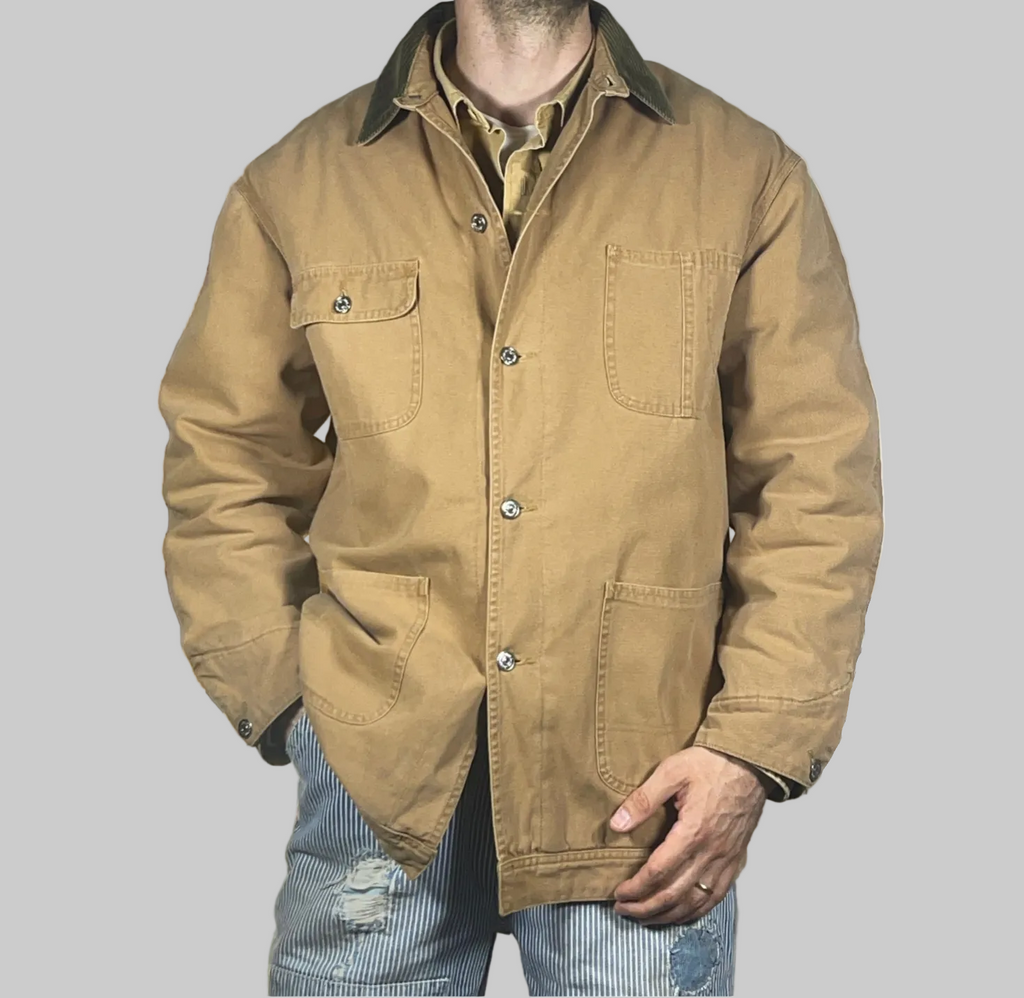 Polo Ralph Lauren Wool-Lined Canvas Workwear Jacket — Made in USA (Vintage 2000s)