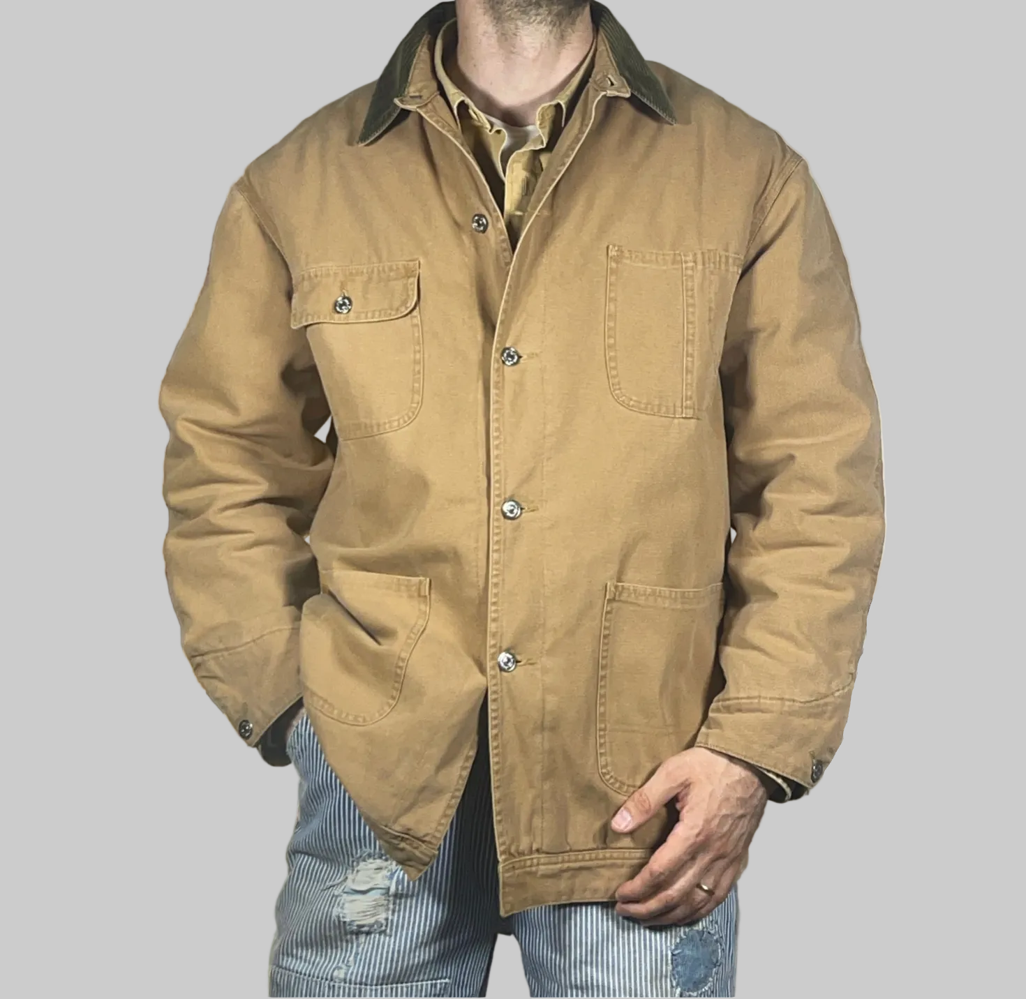 Polo Ralph Lauren Wool-Lined Canvas Workwear Jacket — Made in USA (Vintage 2000s)