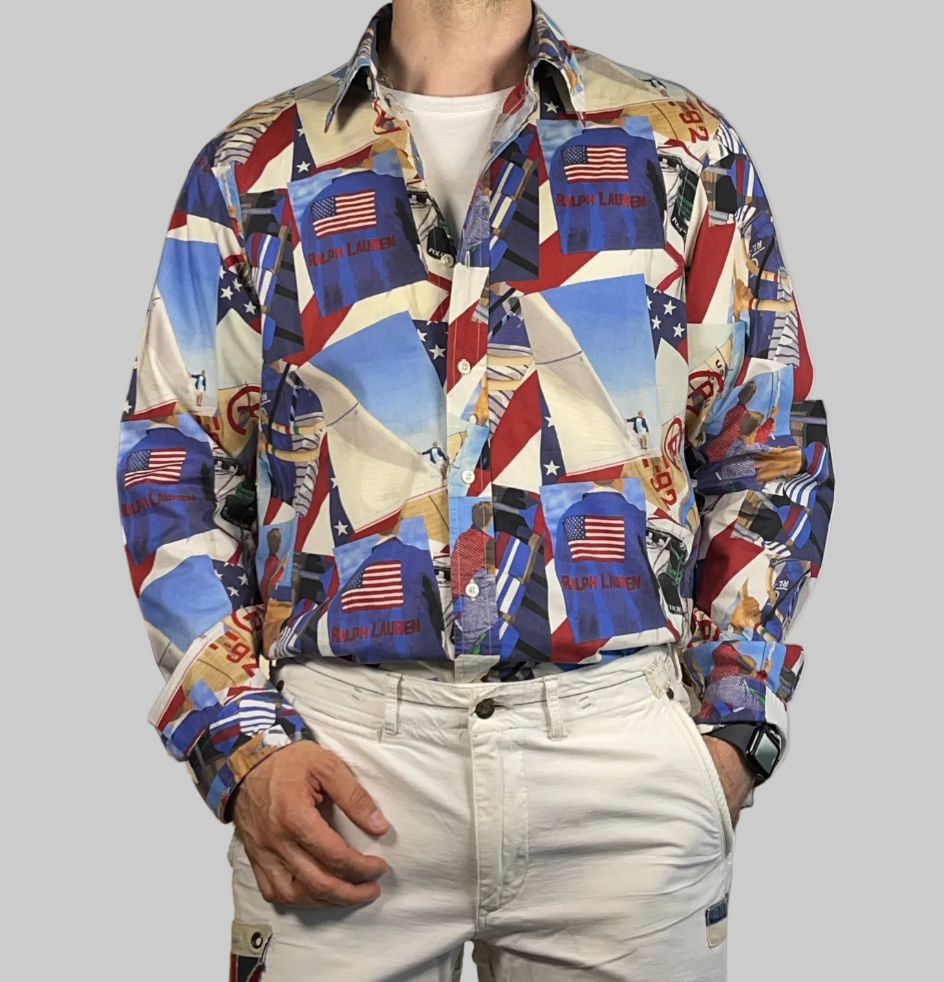 Ralph Lauren CP RL-92 Patchwork Poplin Shirt