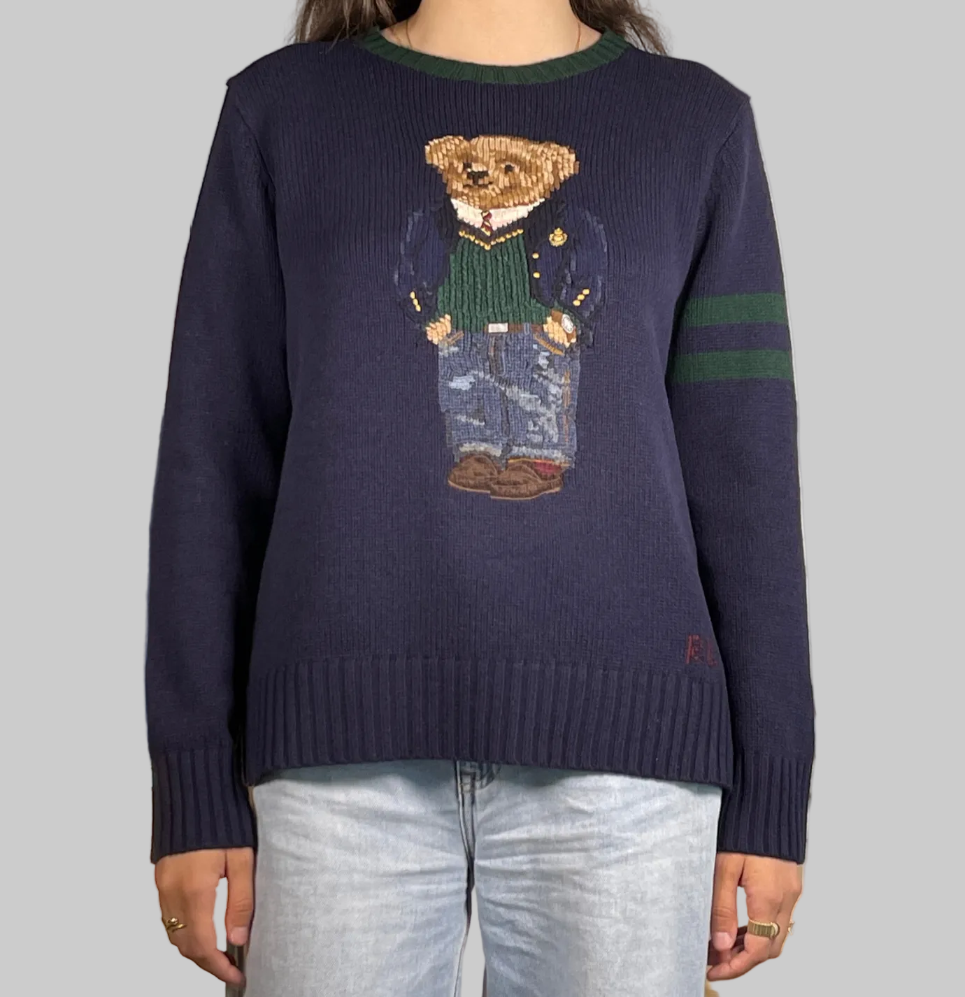 Polo Ralph Lauren Preppy Polo Bear Wool Sweater