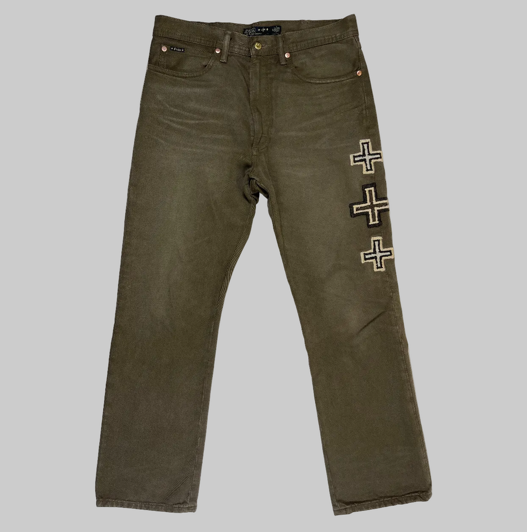 Polo Ralph Lauren × Naiomi Glasses Embroidered Heritage Rider Denim Jeans (2023)
