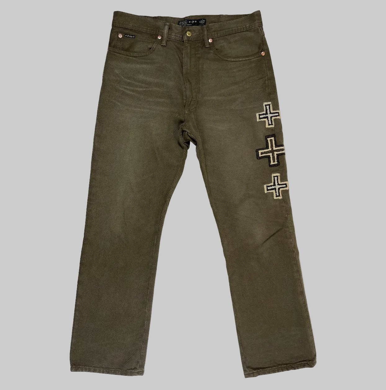 Polo Ralph Lauren × Naiomi Glasses Embroidered Heritage Rider Denim Jeans (2023)