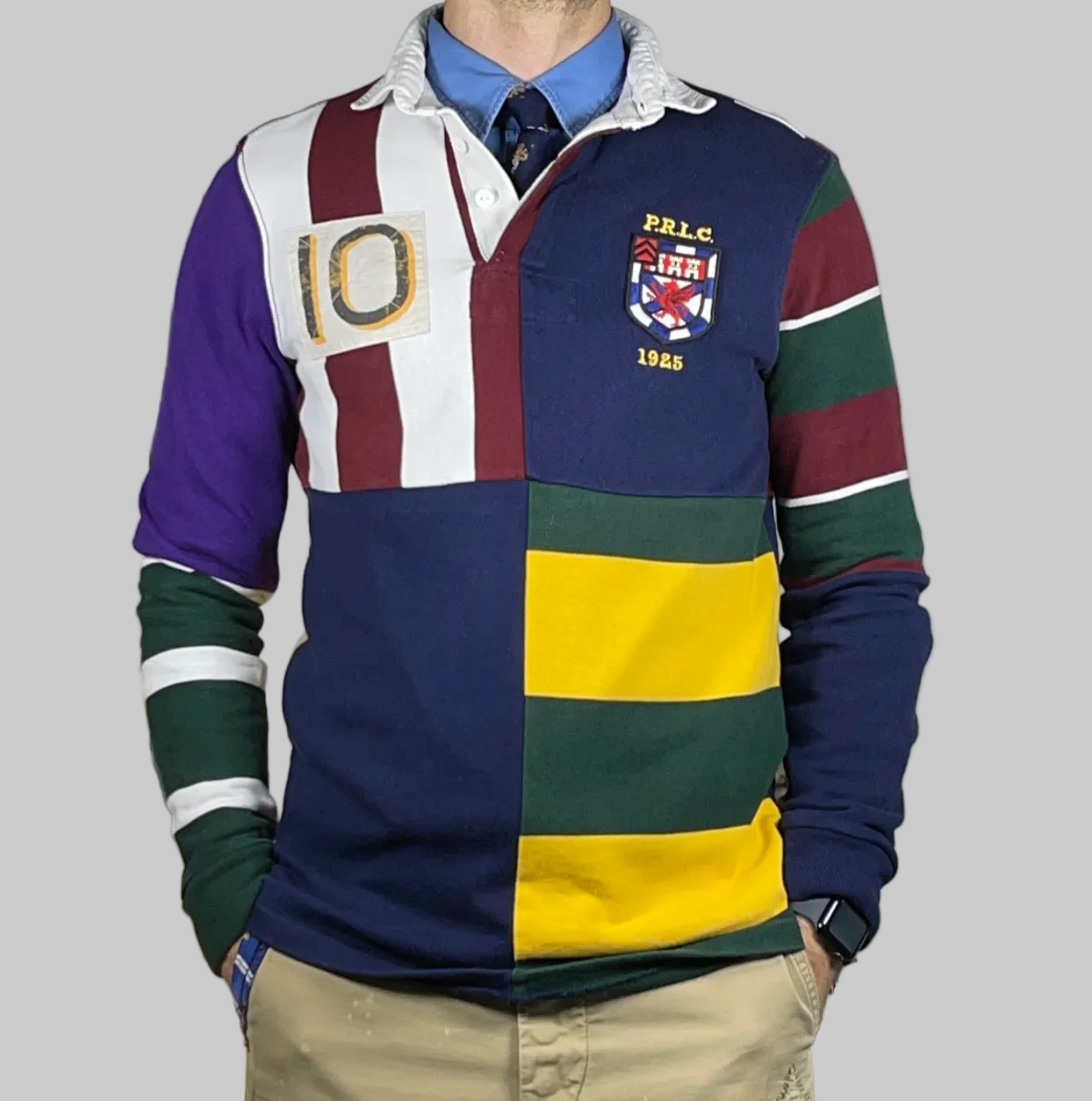 Polo Ralph Lauren Patchwork Rugby Jersey Shirt
