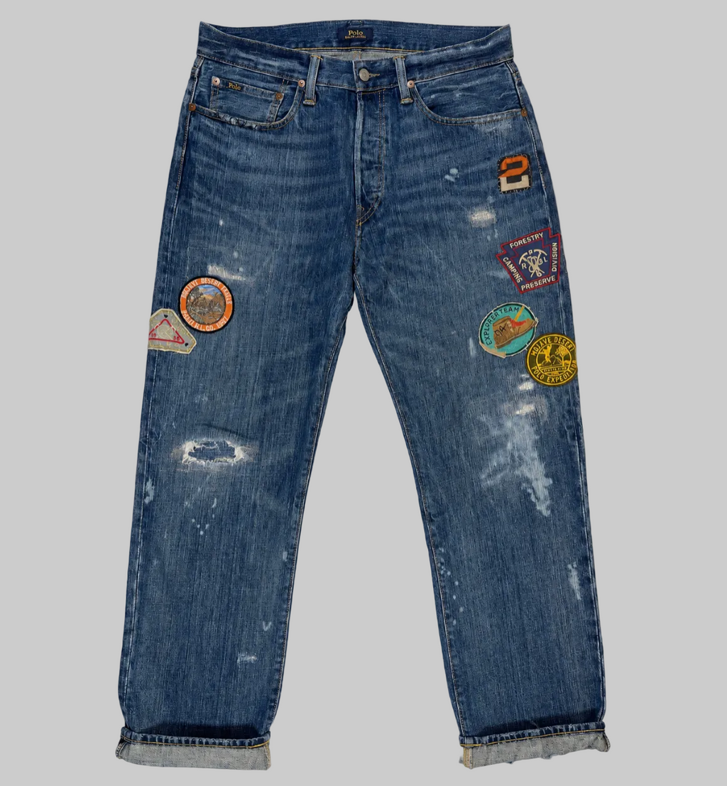 Polo Ralph Lauren Expedition Vintage Classic Fit Aged Denim Jeans (2022)