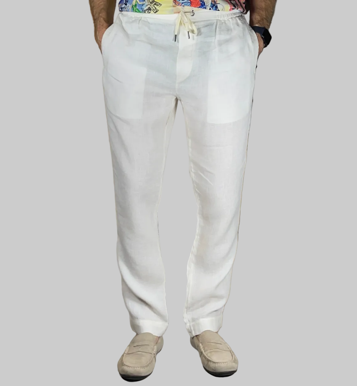 Ralph Lauren Purple Label Linen Dobby Trousers (2022)